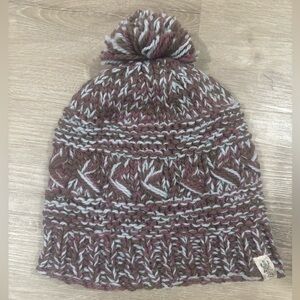Nirvanna Designs Reverse Cross Pom Pom Hat
